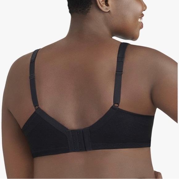 VANITY FAIR BREATHABLE LUXE FULL FIGURE BRA - BLACK SIZE 44DD (NEW WITH TAGS) - Picture 3 of 4